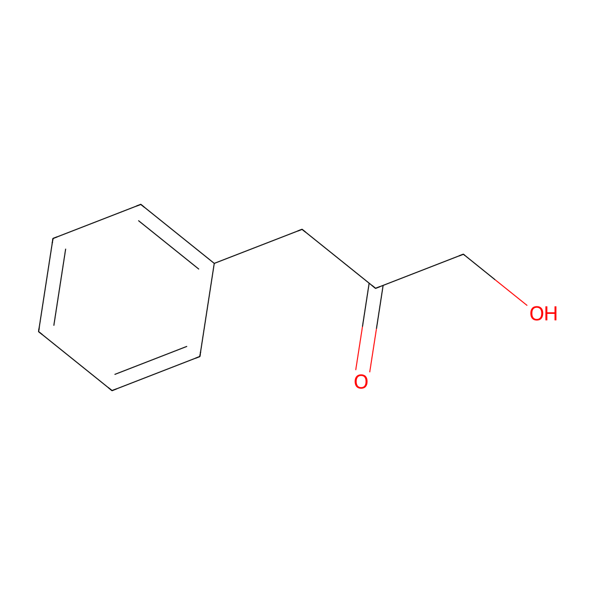 1-Hydroxy-3-phenylpropan-2-one molecular structure, CAS 4982-08-5
