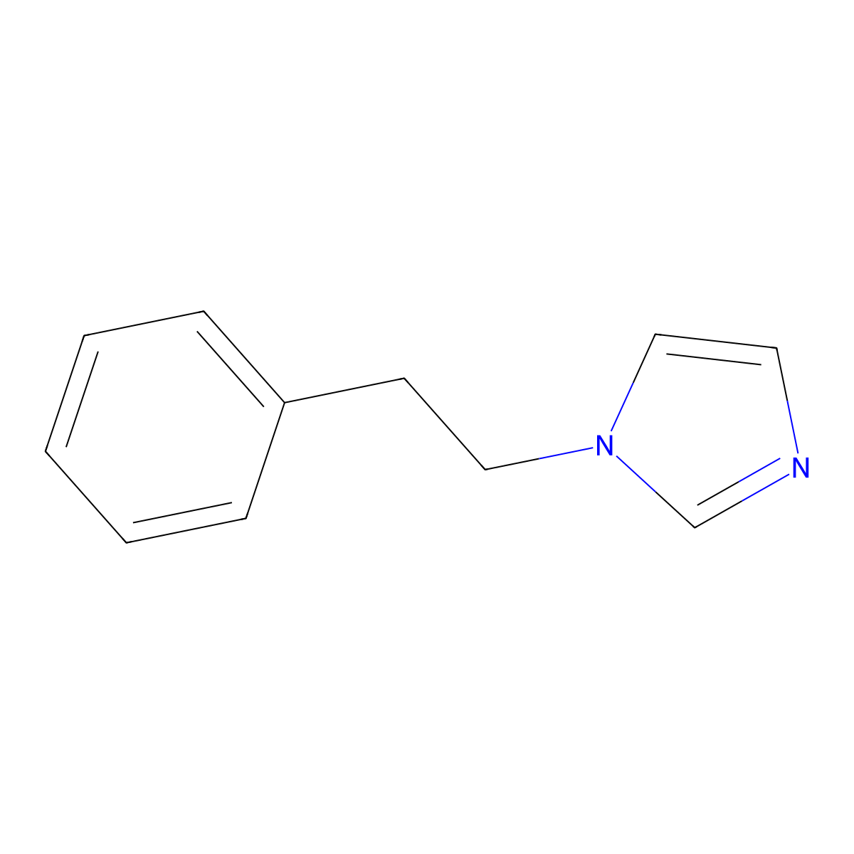 1-Phenethylimidazole molecular structure, CAS 49823-14-5
