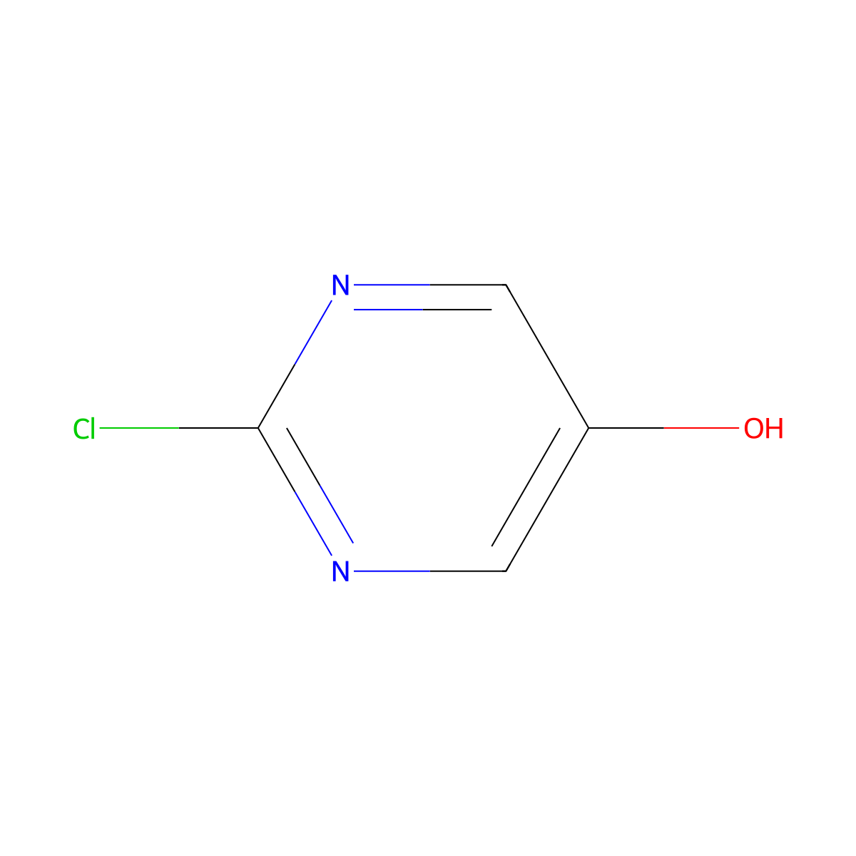 2-Chloro-5-pyrimidinol molecular structure, CAS 4983-28-2
