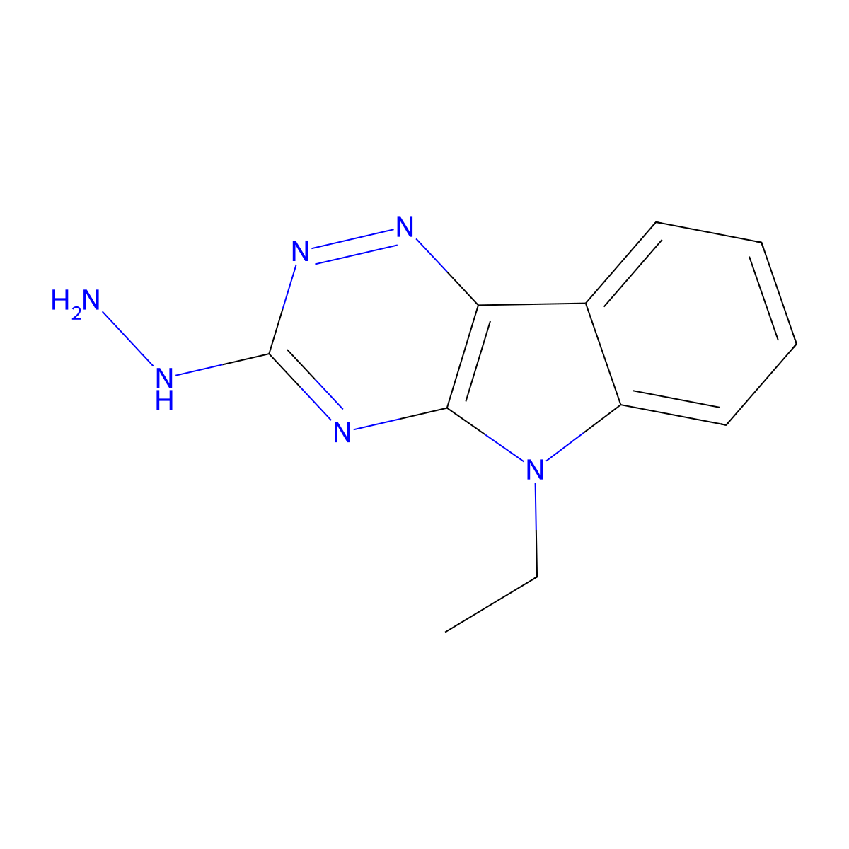 5-ethyl-3-hydrazino-5H-[1,2,4]triazino[5,6-b]indole molecular structure, CAS 49830-45-7