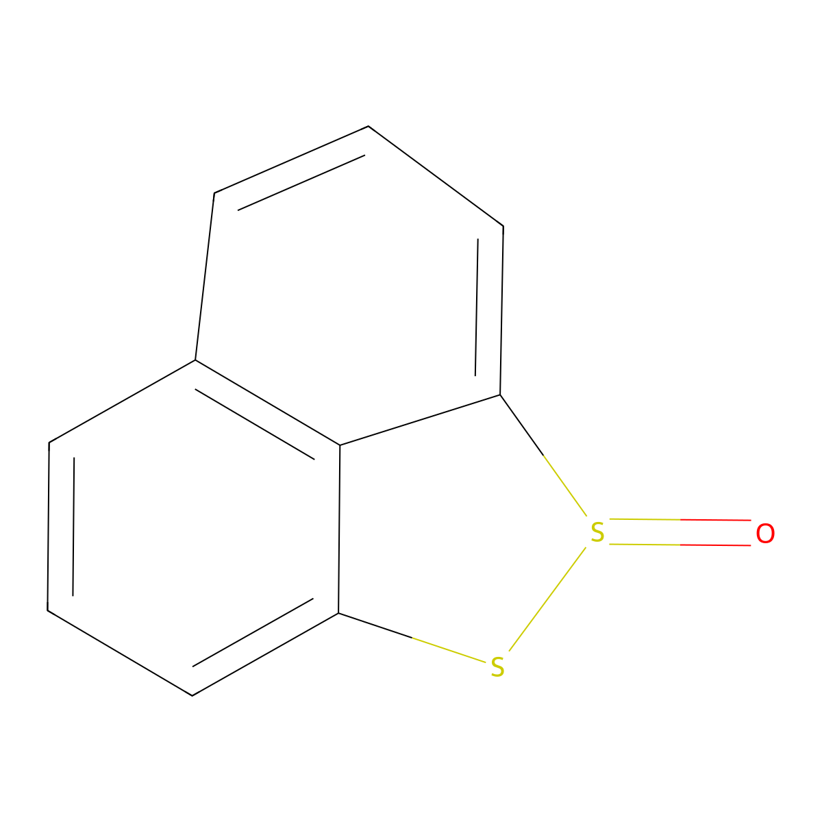 Naphthalene-1,8-disulfide-S-oxide molecular structure, CAS 49833-12-7