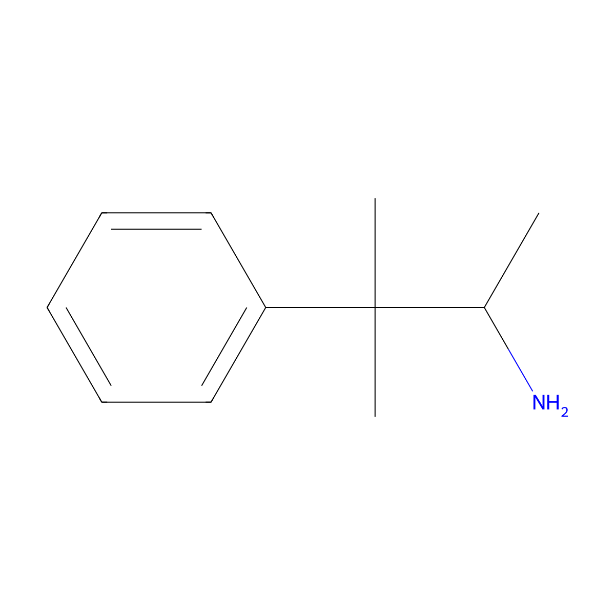 3-Methyl-3-phenylbutan-2-amine molecular structure, CAS 49834-03-9