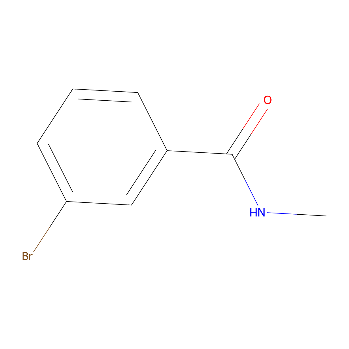 3-Bromo-N-methylbenzamide molecular structure, CAS 49834-22-2