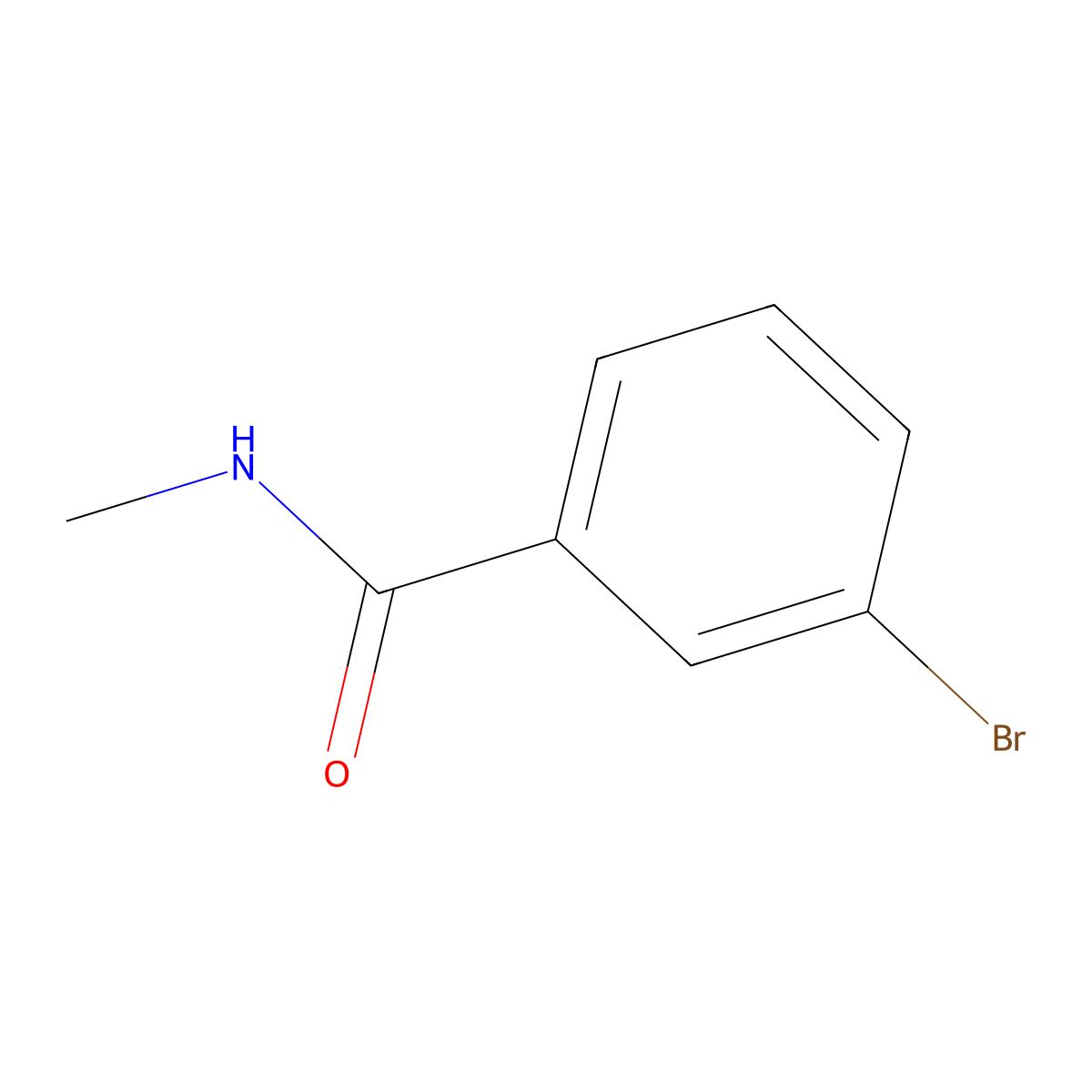 3-Bromo-N-methylbenzamide molecular structure, CAS 49834-22-2