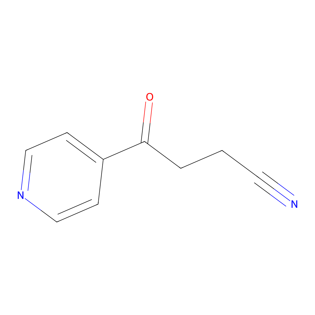 4-Oxo-4-(pyridin-4-yl)butanenitrile molecular structure, CAS 49835-53-2
