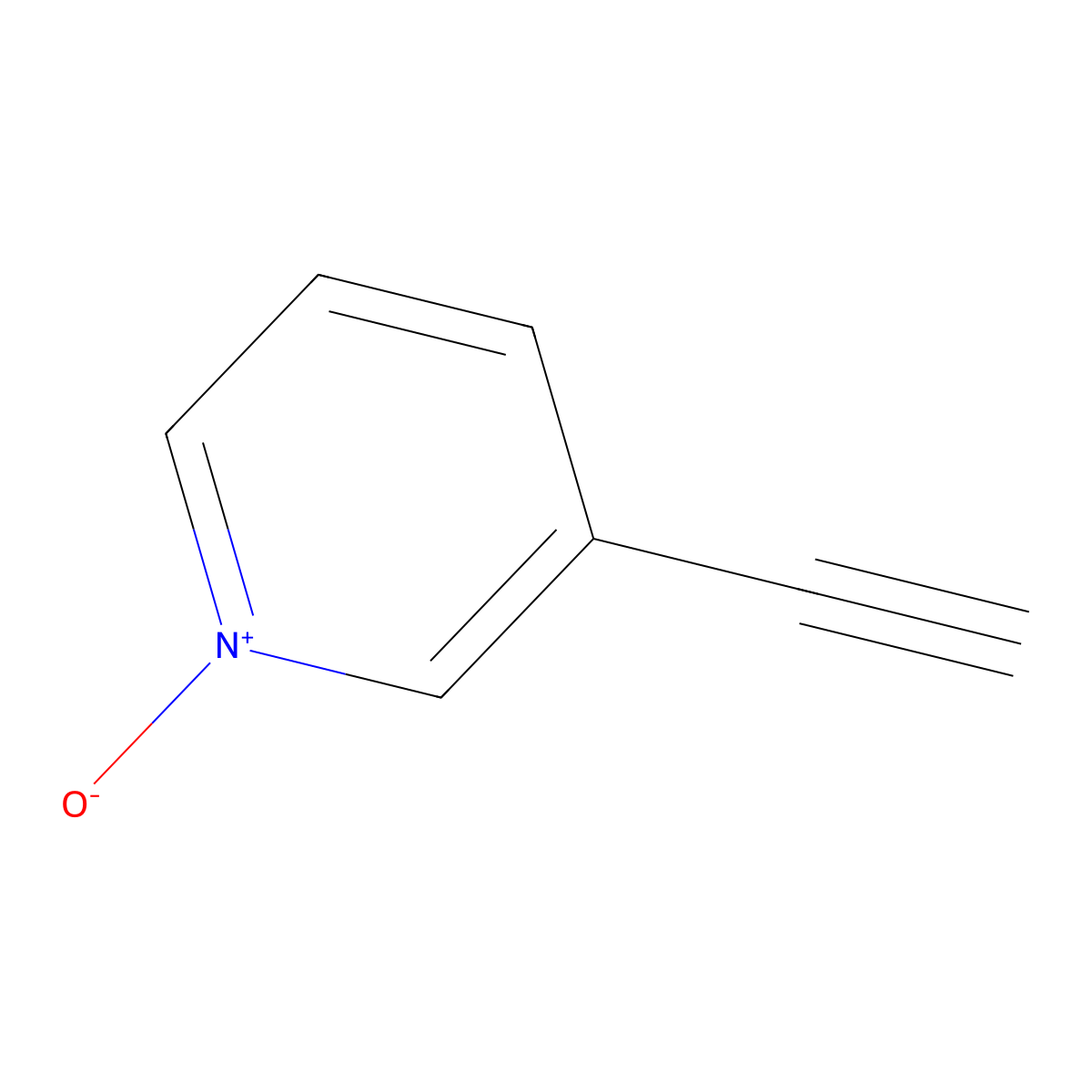 3-Ethynyl-pyridine 1-oxide molecular structure, CAS 49836-11-5