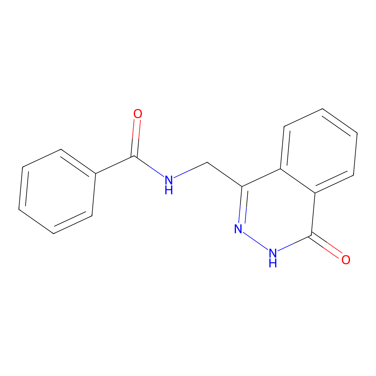N-[(4-oxo-3,4-dihydrophthalazin-1-yl)methyl]benzamide molecular structure, CAS 49837-88-9