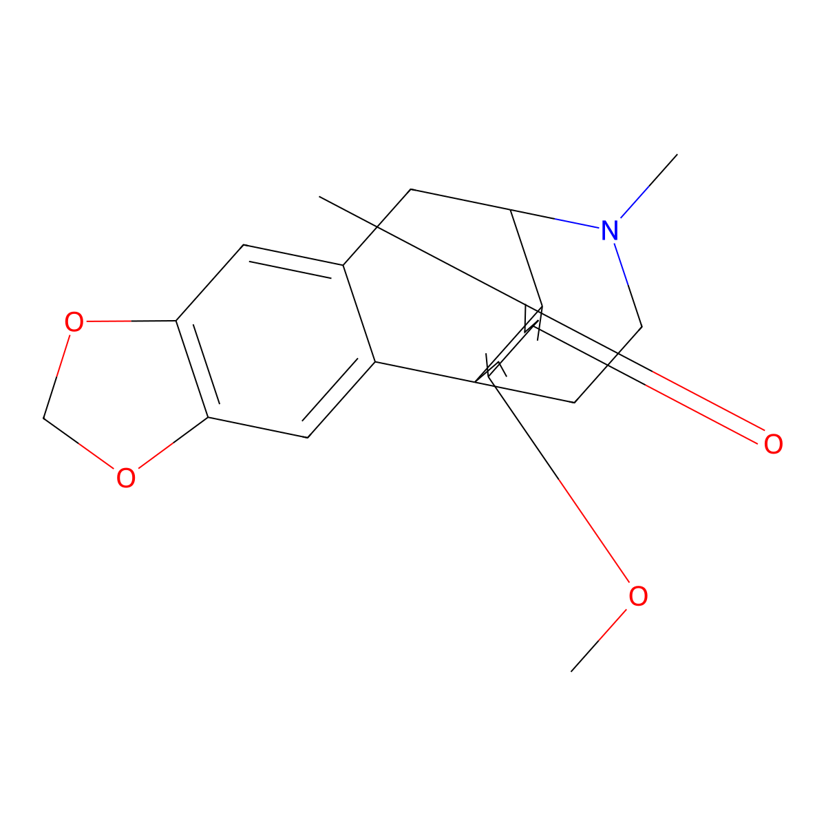 Amurine molecular structure, CAS 4984-99-0