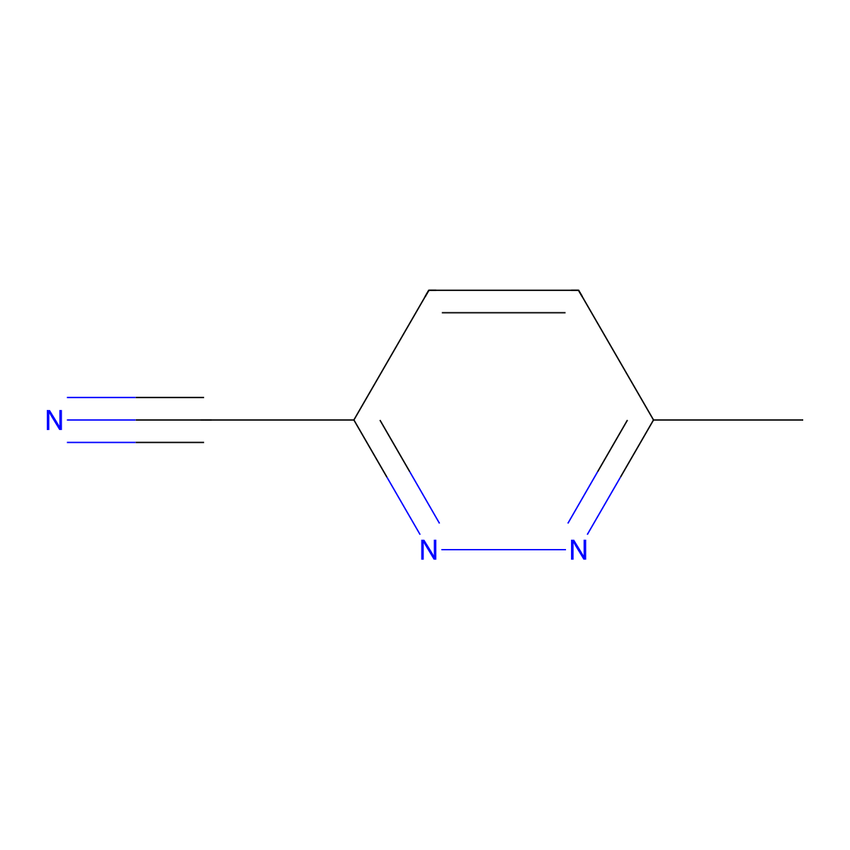 6-Methylpyridazine-3-carbonitrile molecular structure, CAS 49840-90-6