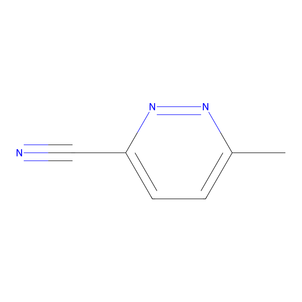 6-Methylpyridazine-3-carbonitrile molecular structure, CAS 49840-90-6
