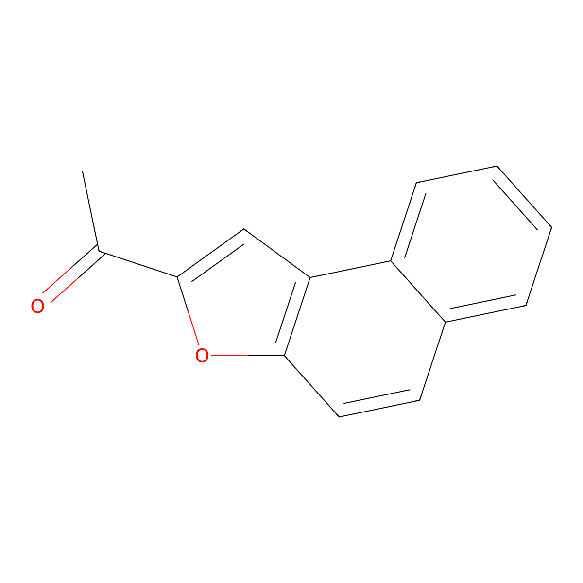 1-Naphtho[2,1-b]furan-2-yl-1-ethanone molecular structure, CAS 49841-22-7