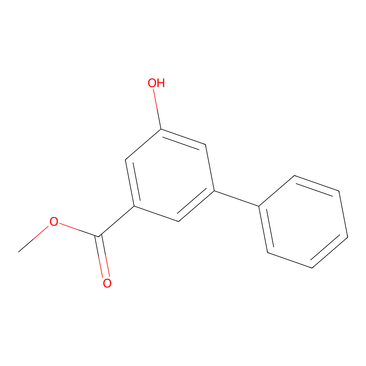 Methyl 3-hydroxy-5-phenylbenzoate molecular structure, CAS 49843-53-0