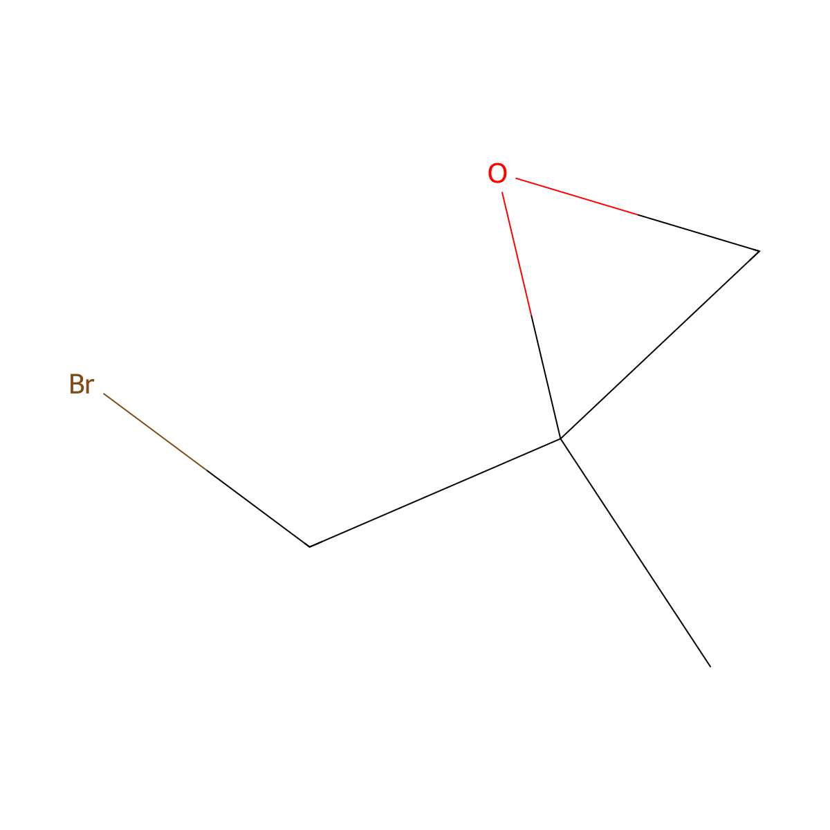 2-(Bromomethyl)-2-methyloxirane molecular structure, CAS 49847-47-4
