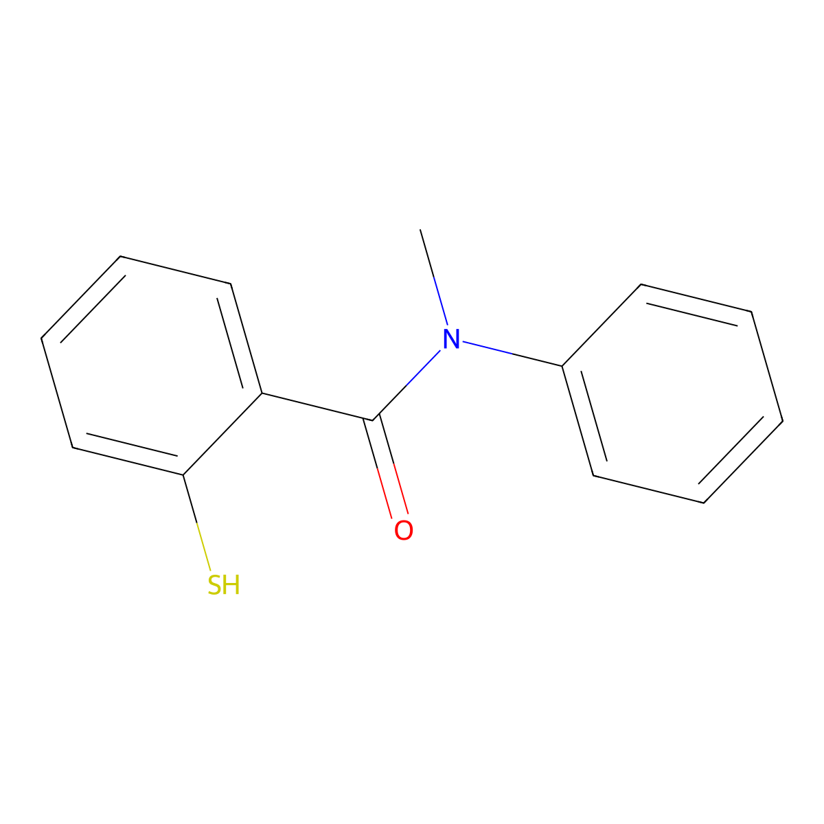 o-Mercapto-N-methylbenzanilide molecular structure, CAS 49848-22-8