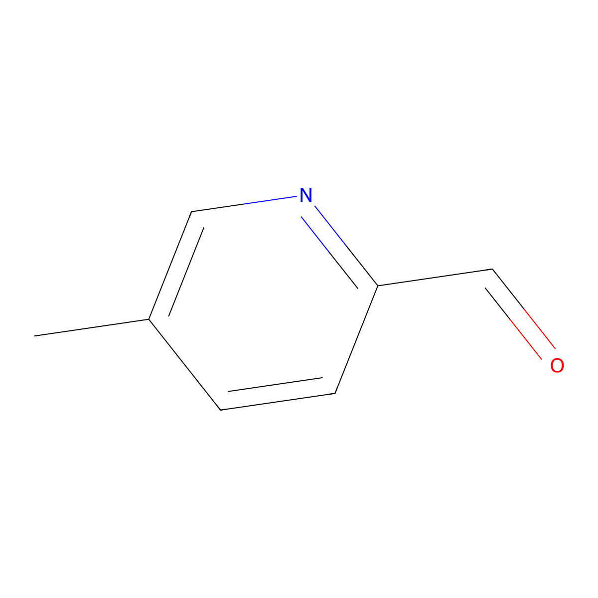 5-Methylpyridine-2-carbaldehyde molecular structure, CAS 4985-92-6