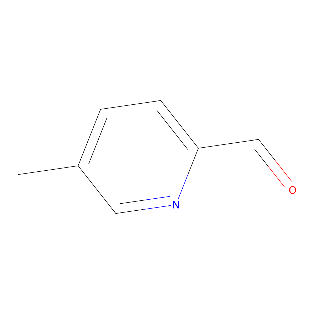 5-Methylpyridine-2-carbaldehyde molecular structure, CAS 4985-92-6