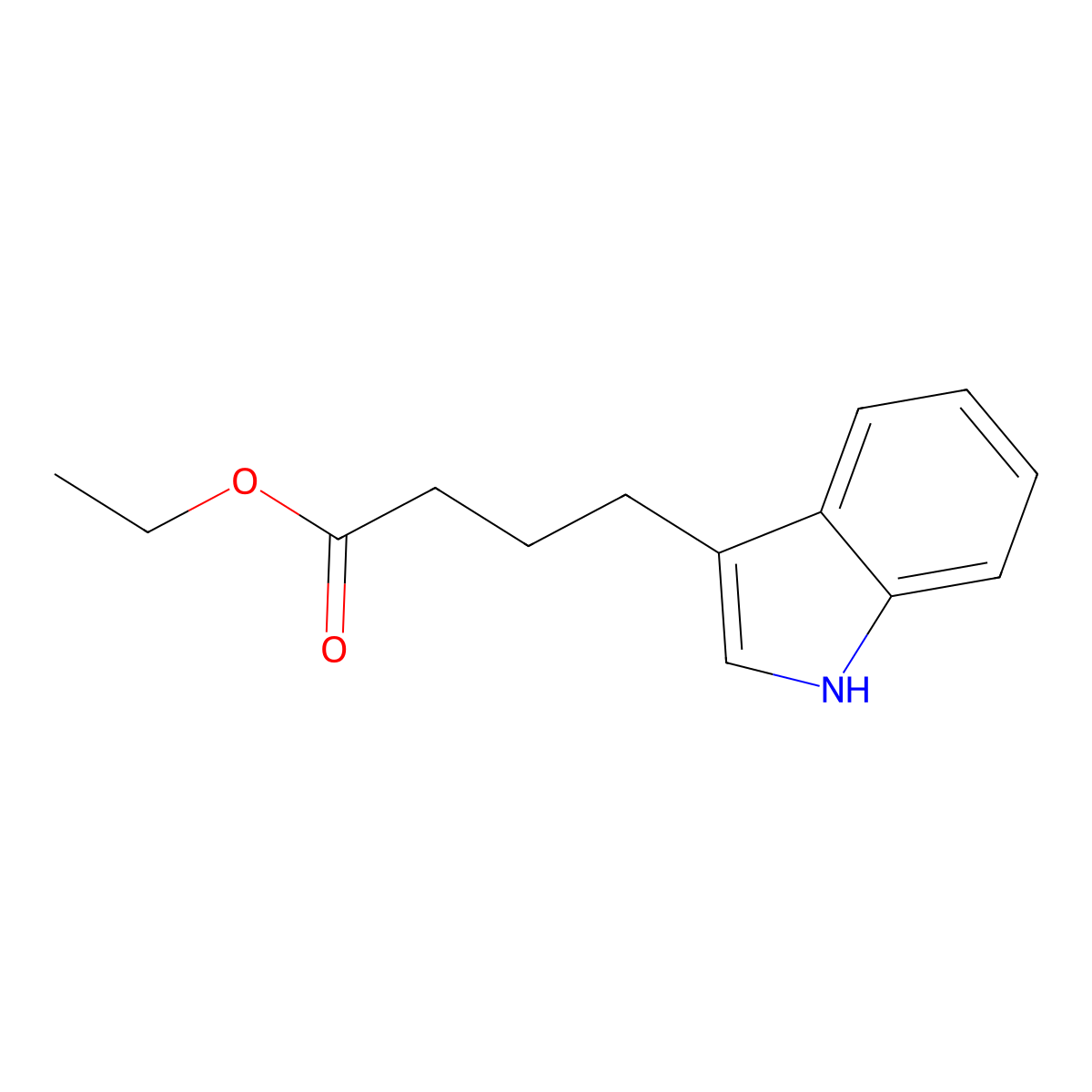 Ethyl 4-(1h-indol-3-yl)butanoate molecular structure, CAS 49850-32-0