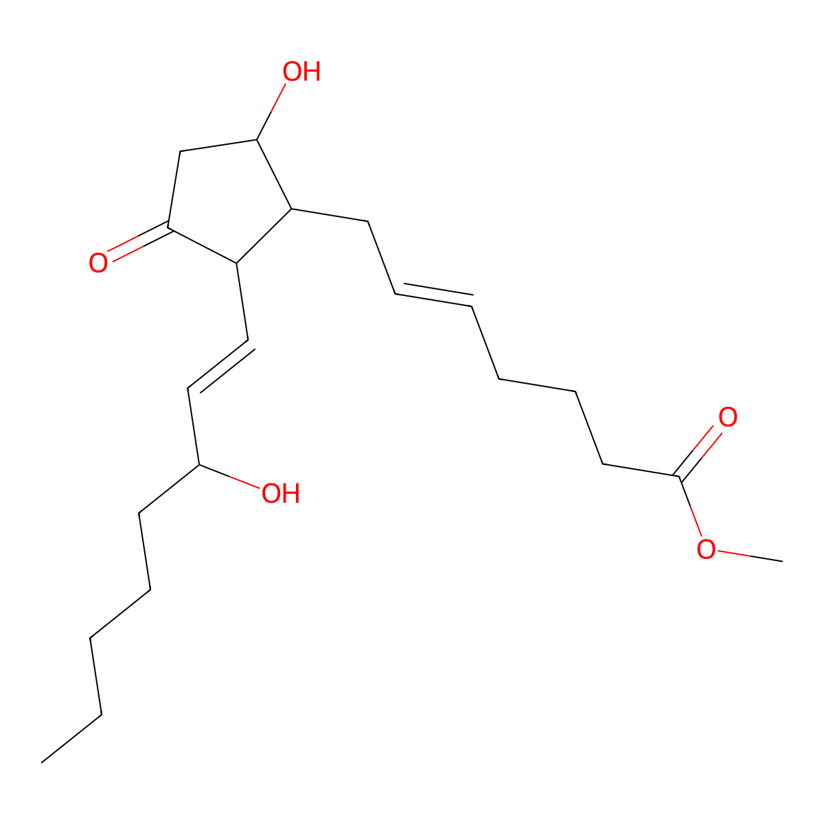 prostaglandin D2 methyl ester molecular structure, CAS 49852-81-5