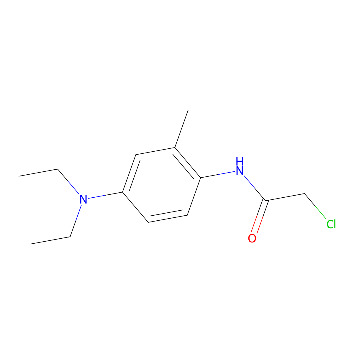 2-chloro-N-[4-(diethylamino)-2-methylphenyl]acetamide molecular structure, CAS 498530-44-2