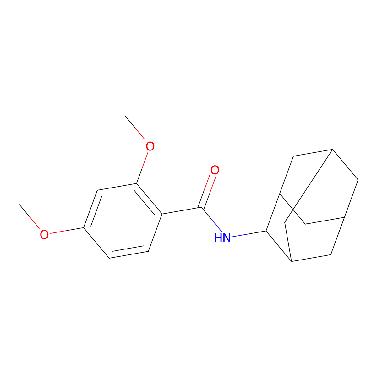 N-(2-adamantyl)-2,4-dimethoxybenzamide molecular structure, CAS 498533-58-7