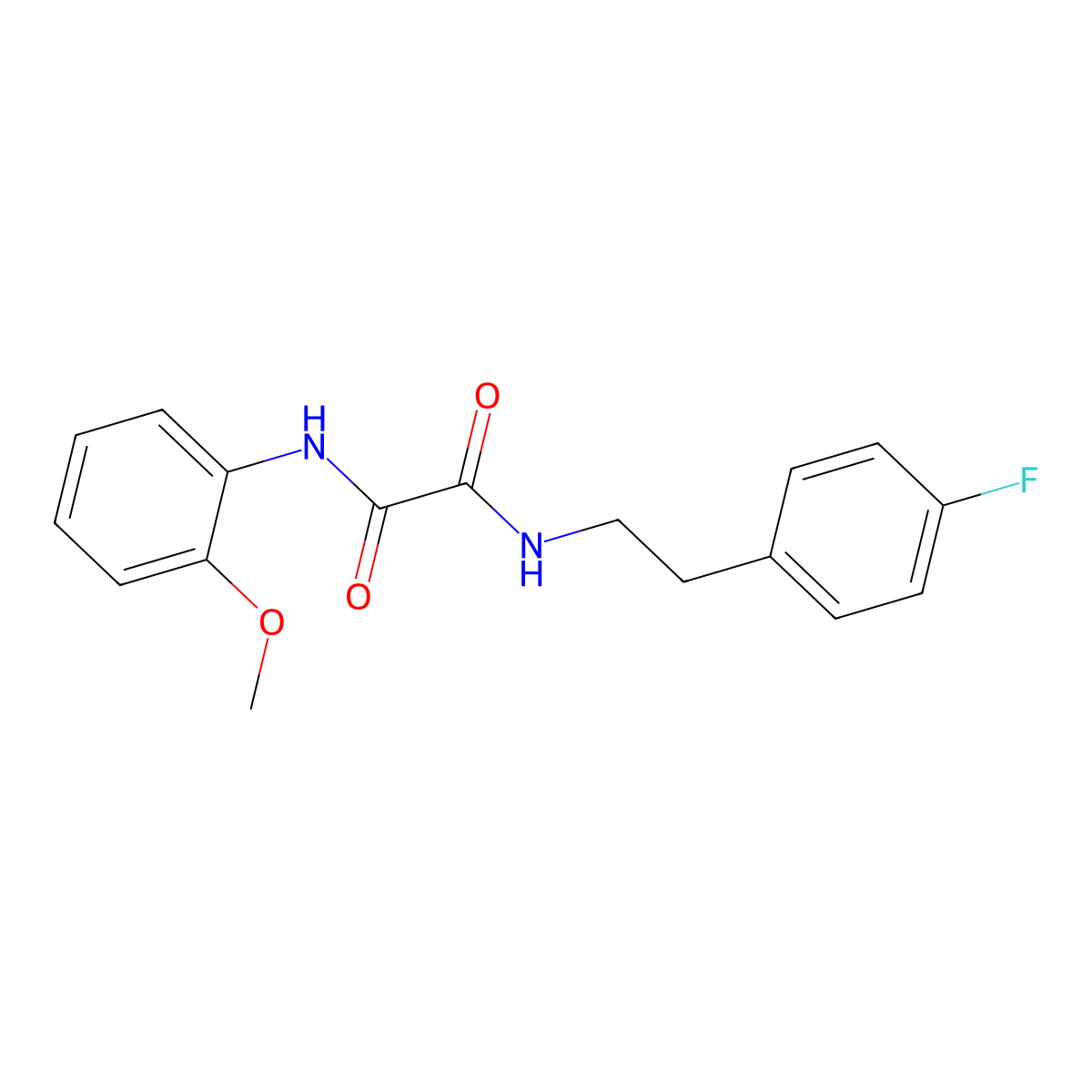 N1-(4-fluorophenethyl)-N2-(2-methoxyphenyl)oxalamide molecular structure, CAS 498536-57-5