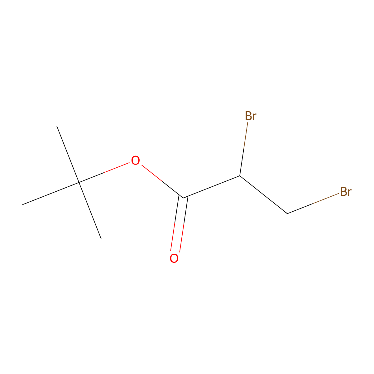tert-Butyl 2,3-dibromopropanoate molecular structure, CAS 49855-41-6