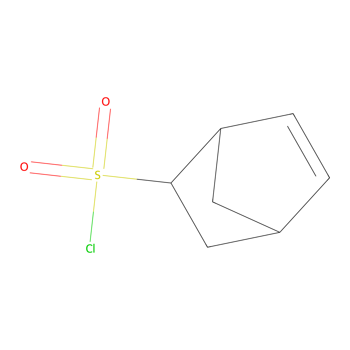 Bicyclo[2.2.1]hept-5-ene-2-sulfonyl chloride molecular structure, CAS 498563-29-4