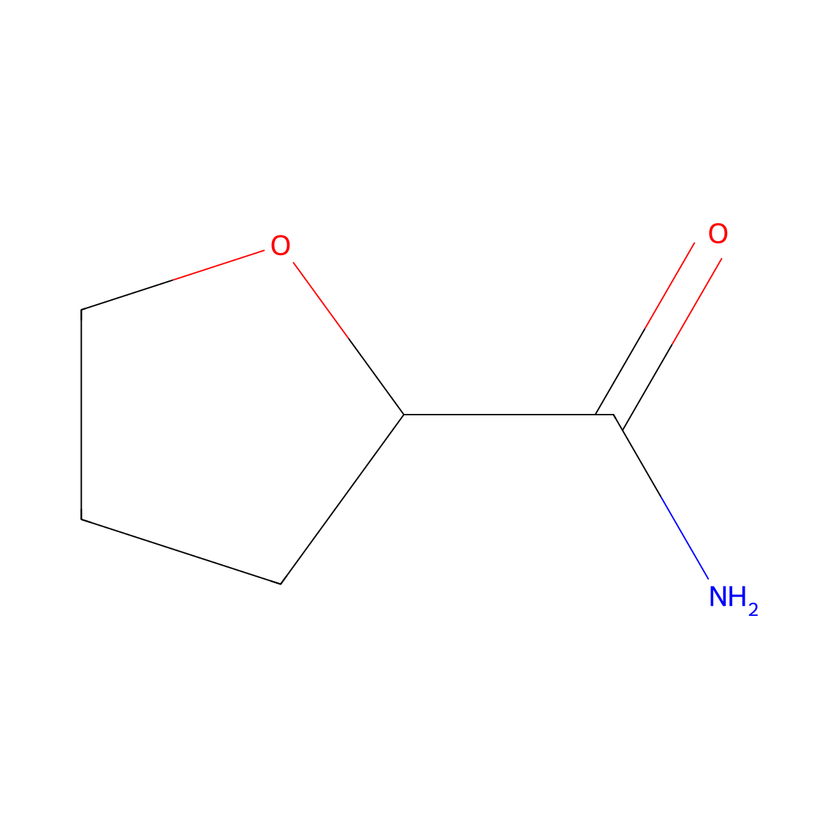 (S)-(-)-Tetrahydrofuran-2-carboxamide molecular structure, CAS 498573-81-2