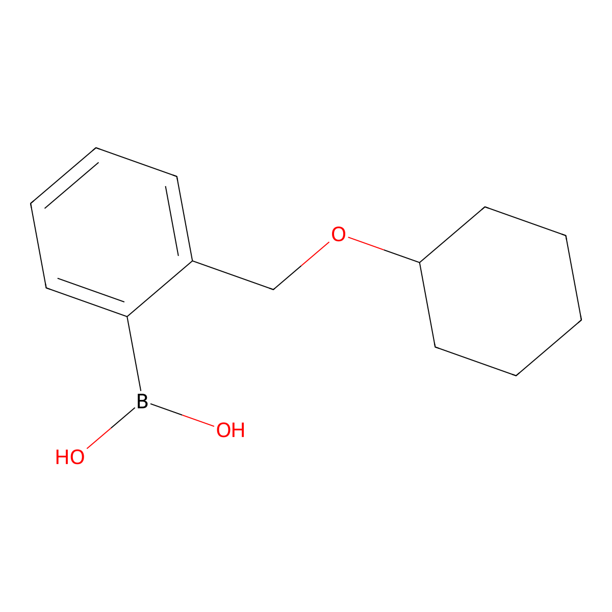 2-(Cyclohexyloxy)methylphenylboronic acid molecular structure, CAS 498574-67-7