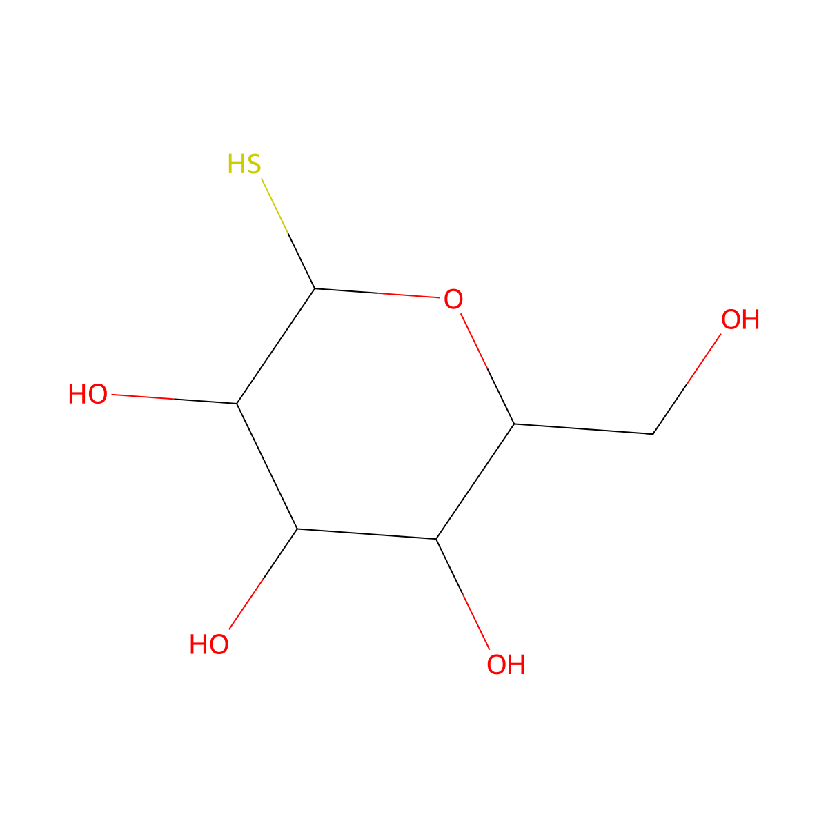 1-thio-beta-D-galactose molecular structure, CAS 49858-49-3