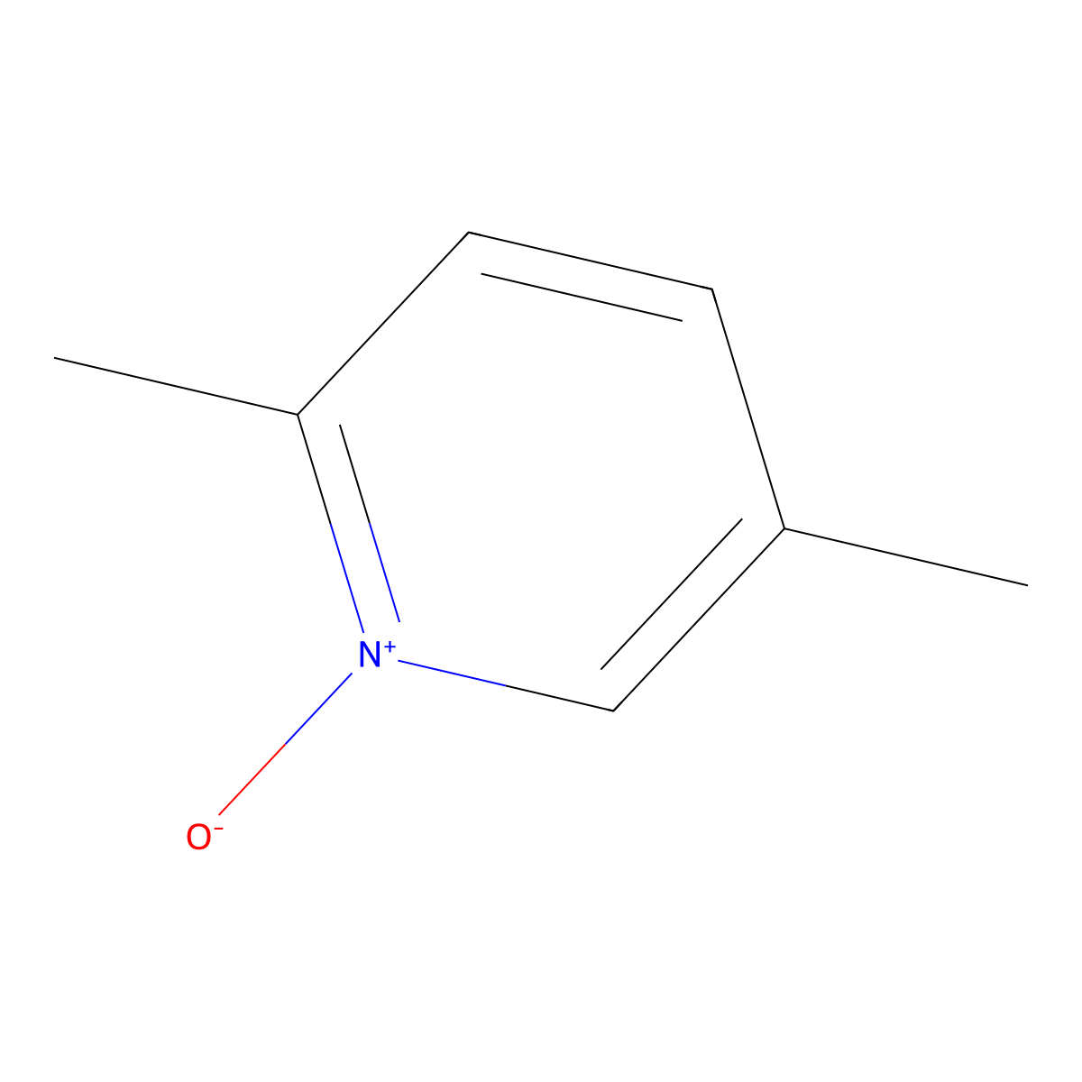 2,5-Dimethylpyridin-1-ium-1-olate molecular structure, CAS 4986-05-4