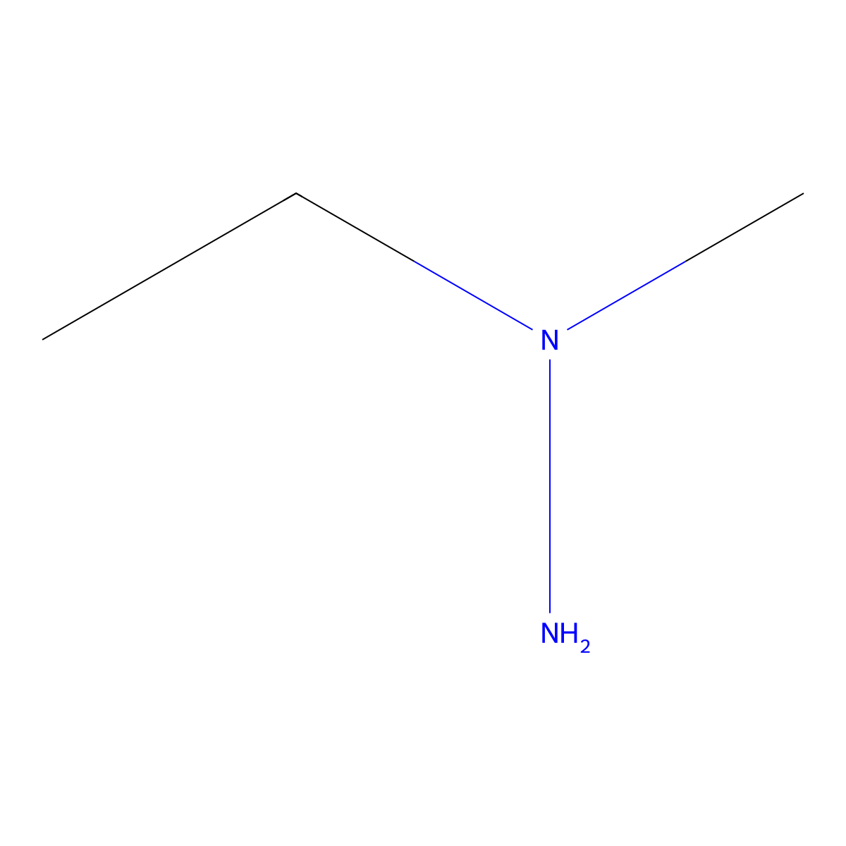 1-Ethyl-1-methylhydrazine molecular structure, CAS 4986-48-5