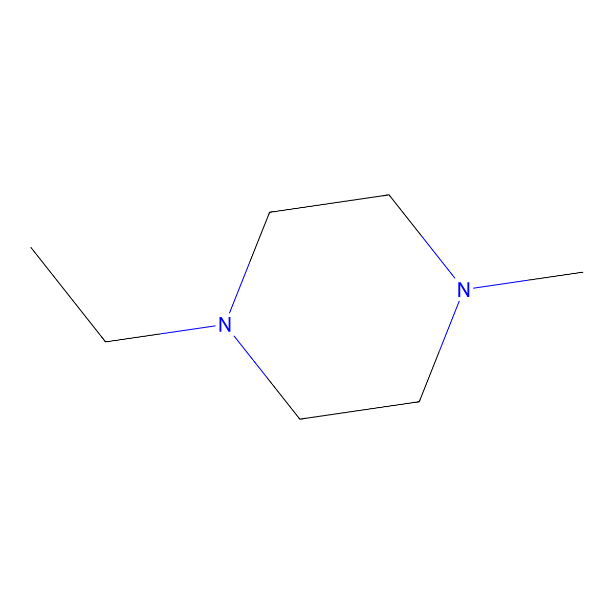 1-Ethyl-4-methylpiperazine molecular structure, CAS 49860-76-6