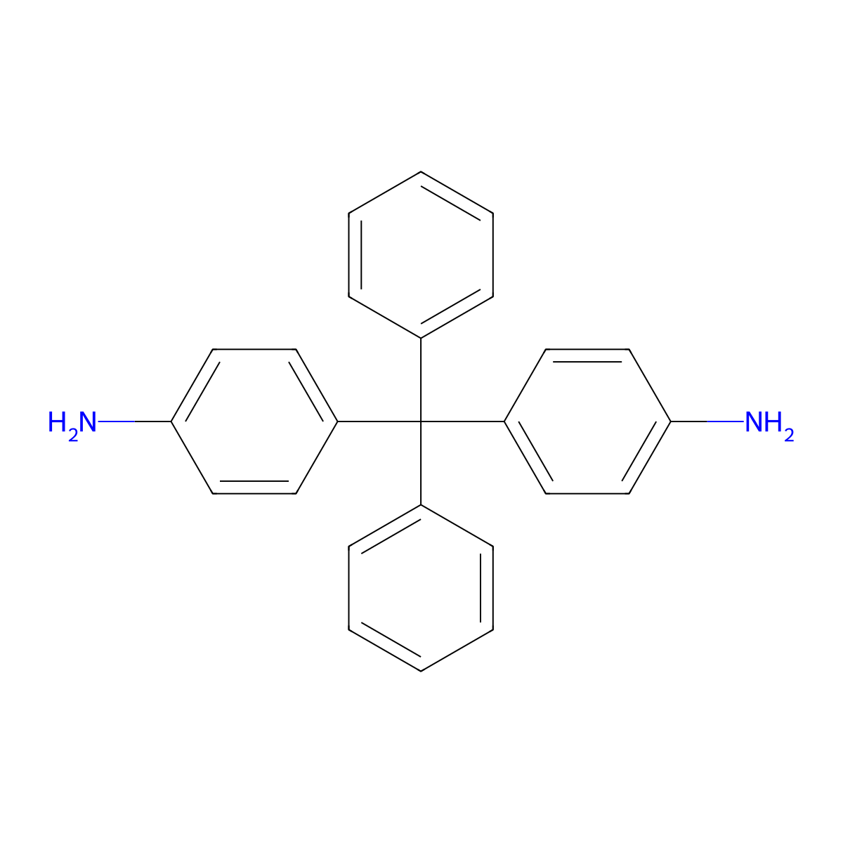 4-[(4-Aminophenyl)-diphenylmethyl]aniline molecular structure, CAS 49860-98-2