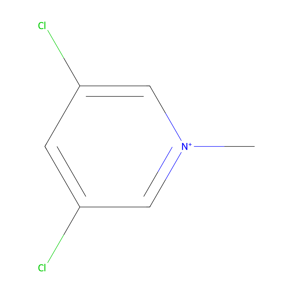 3,5-Dichloro-1-methylpyridinium molecular structure, CAS 49865-82-9