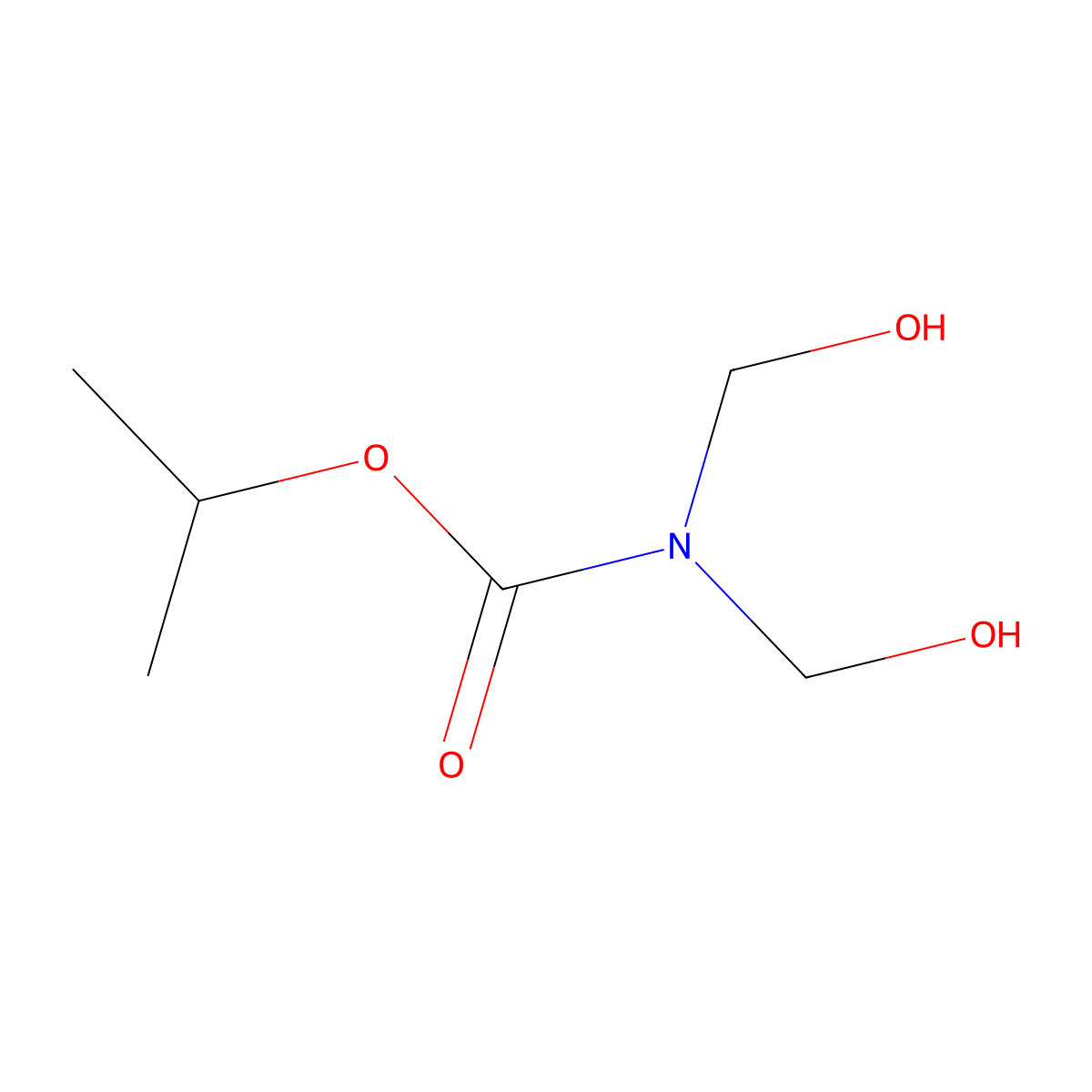 Carbamic acid, N,N-bis(hydroxymethyl)-, 1-methylethyl ester molecular structure, CAS 4987-75-1