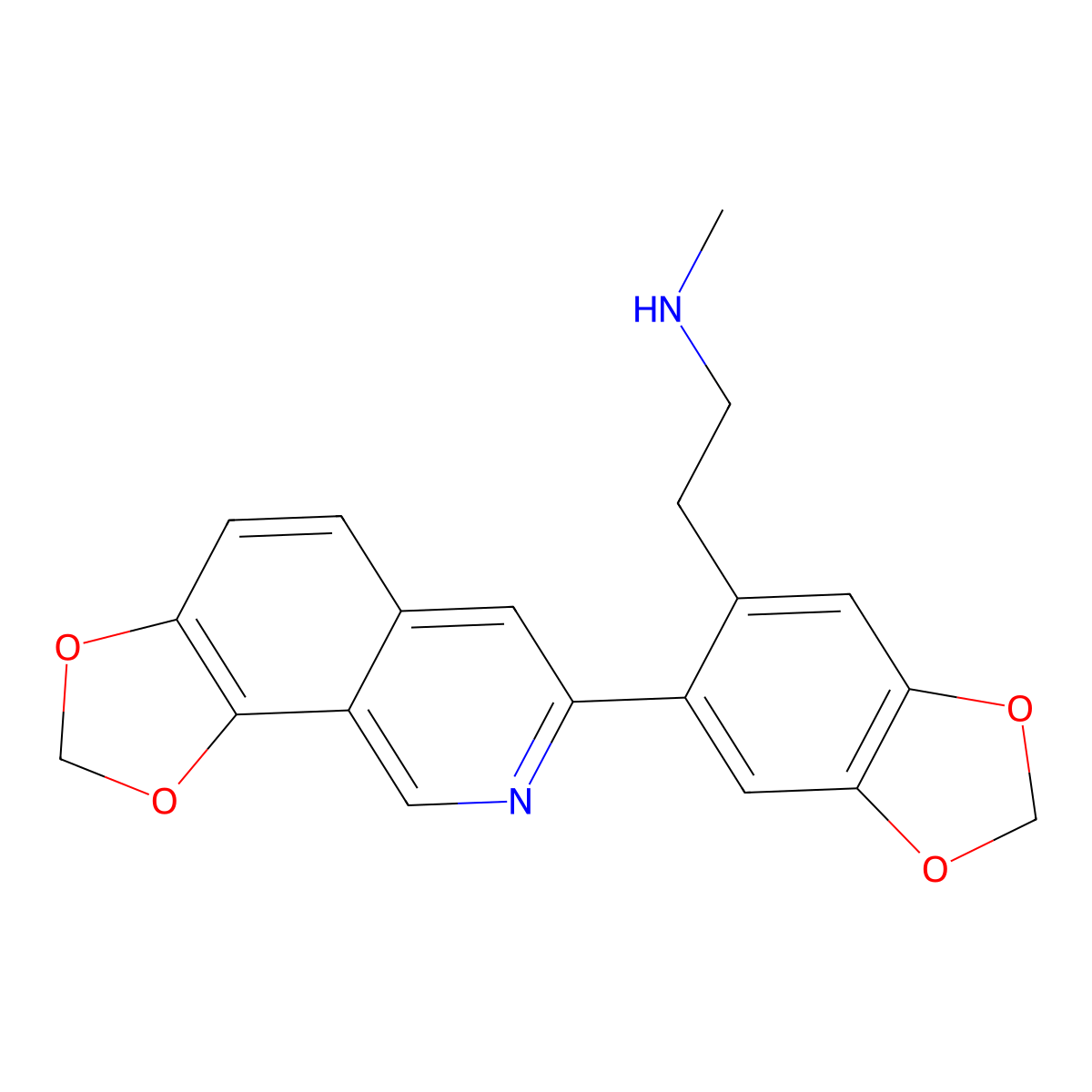 Corydamine molecular structure, CAS 49870-84-0