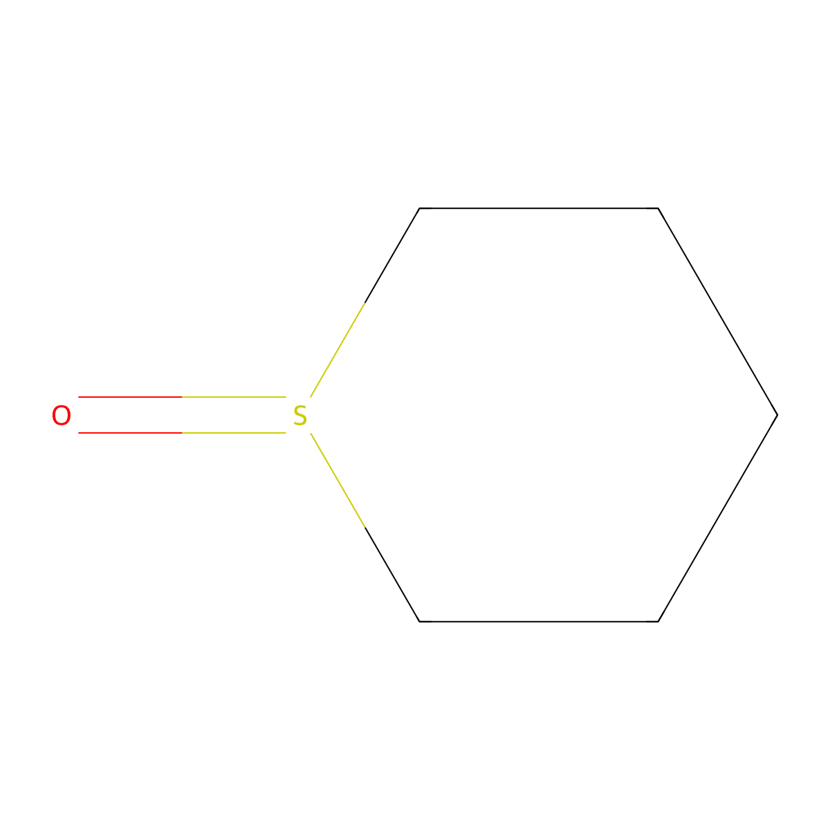 Tetrahydro-2H-thiopyran 1-oxide molecular structure, CAS 4988-34-5