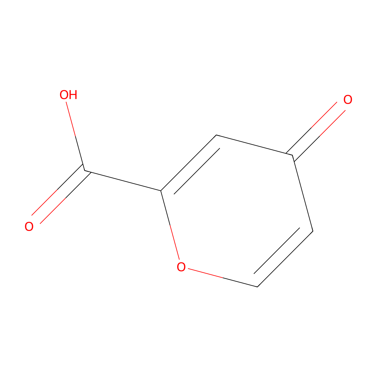 Comanic Acid molecular structure, CAS 499-05-8