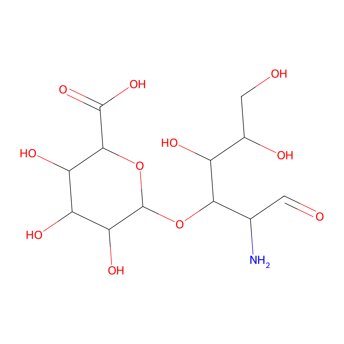 Chondrosine molecular structure, CAS 499-14-9