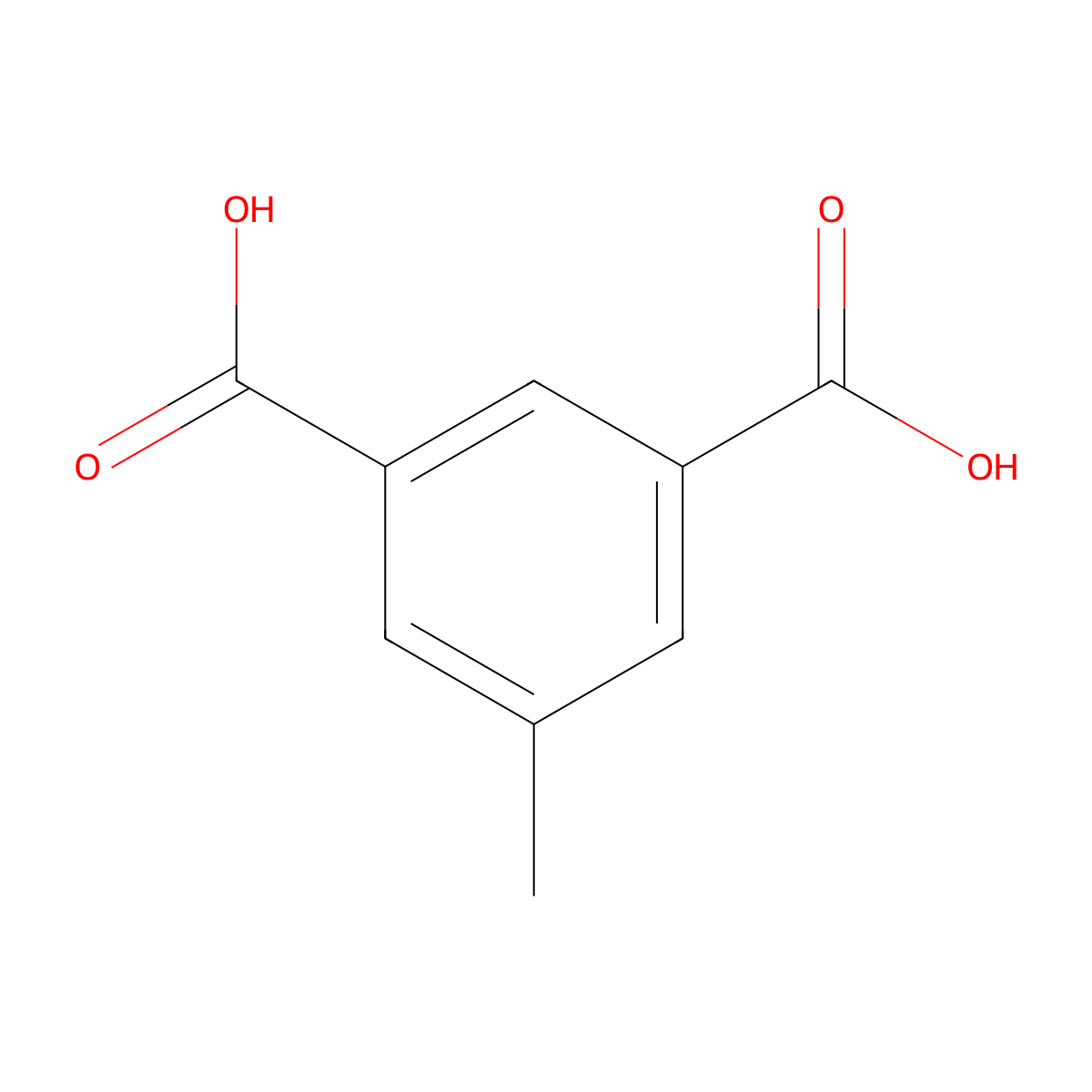 5-Methylisophthalic acid molecular structure, CAS 499-49-0