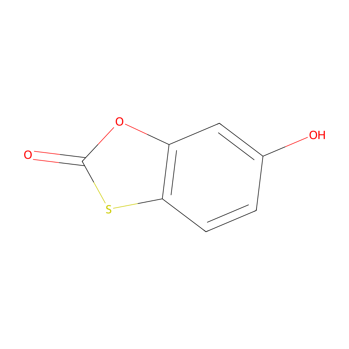 6-Hydroxy-1,3-benzoxathiol-2-one molecular structure, CAS 4991-65-5