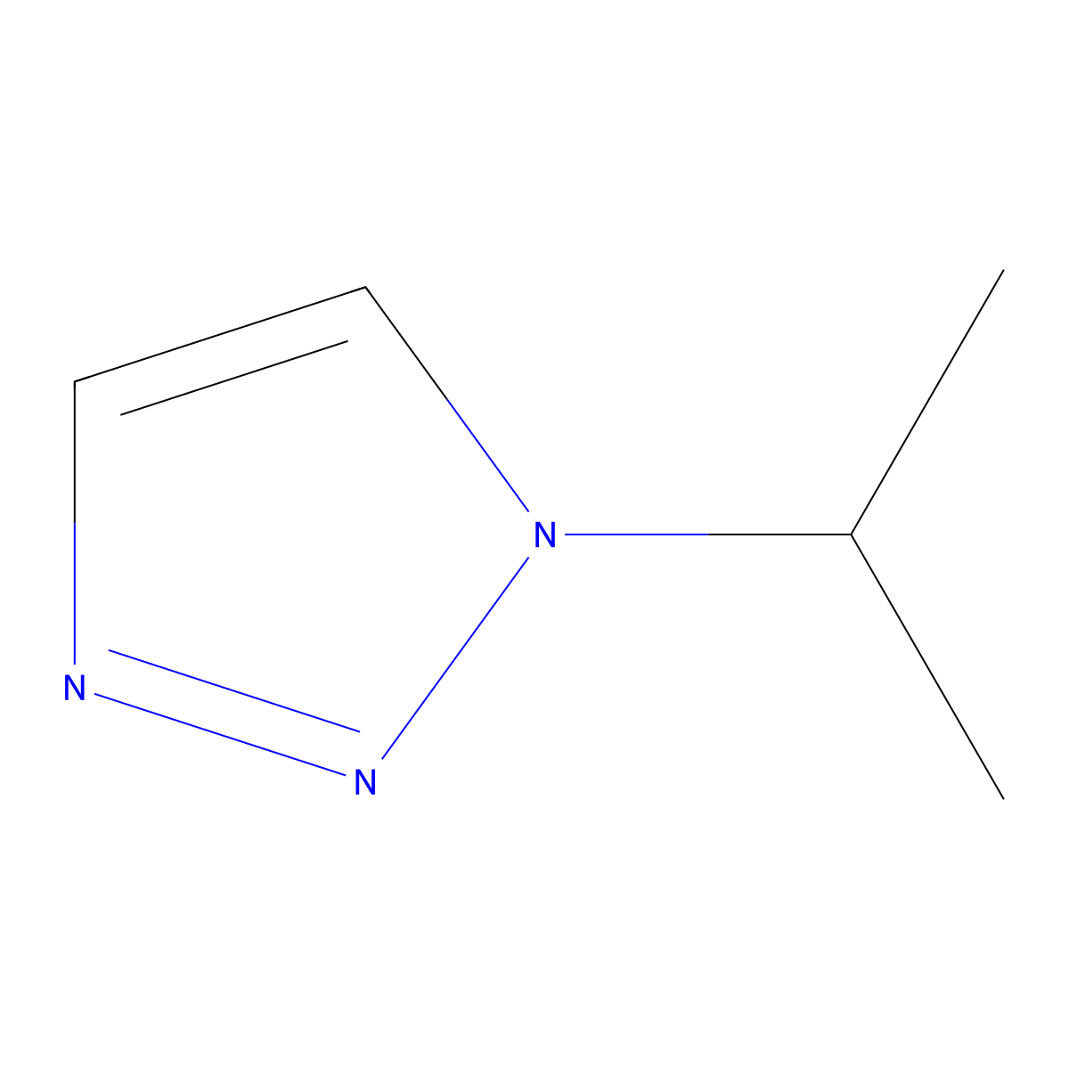 1H-1,2,3-Triazole, 1-(1-methylethyl)- molecular structure, CAS 499132-20-6