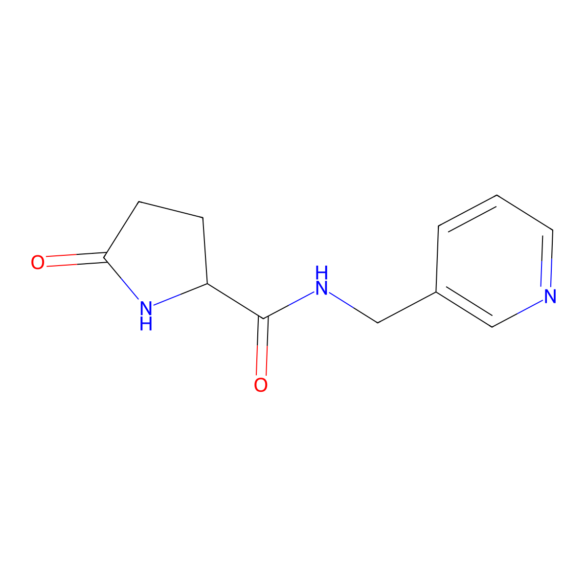 5-oxo-N-(pyridin-3-ylmethyl)pyrrolidine-2-carboxamide molecular structure, CAS 499191-66-1