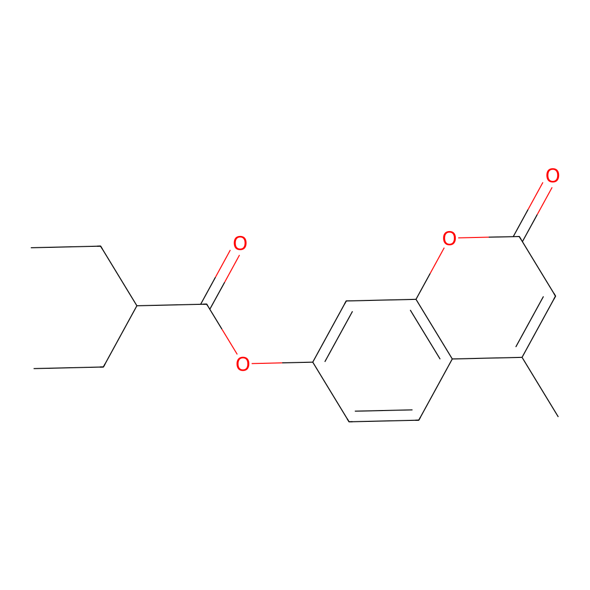 4-methyl-2-oxo-2H-chromen-7-yl 2-ethylbutanoate molecular structure, CAS 499197-15-8