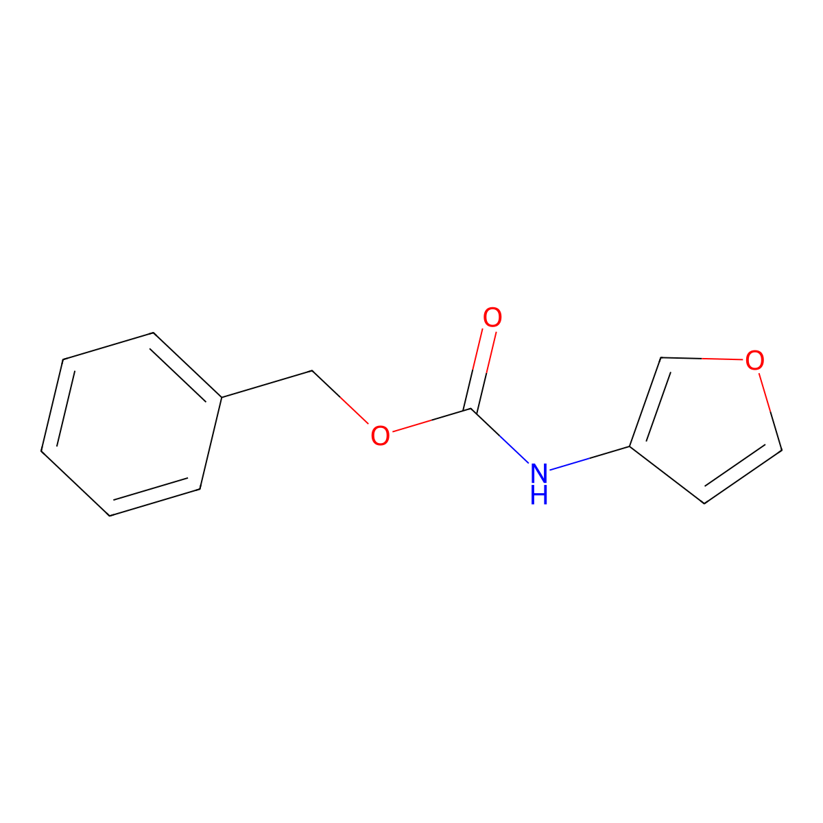 Benzyl furan-3-ylcarbamate molecular structure, CAS 499202-76-5