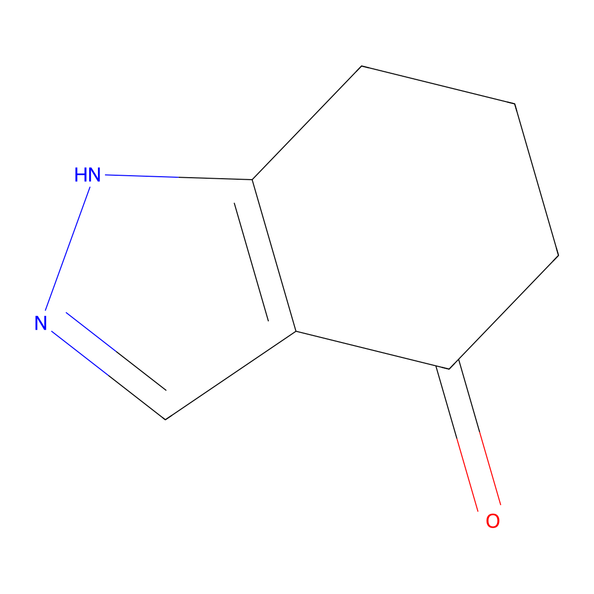 4,5,6,7-tetrahydro-1H-indazol-4-one molecular structure, CAS 499206-33-6