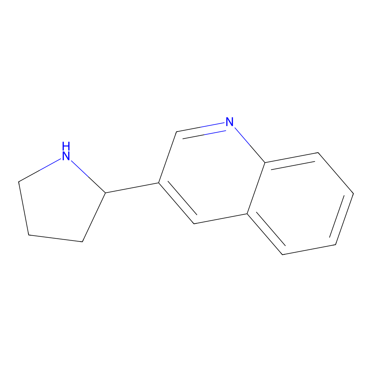 3-(Pyrrolidin-2-yl)quinoline molecular structure, CAS 499207-38-4