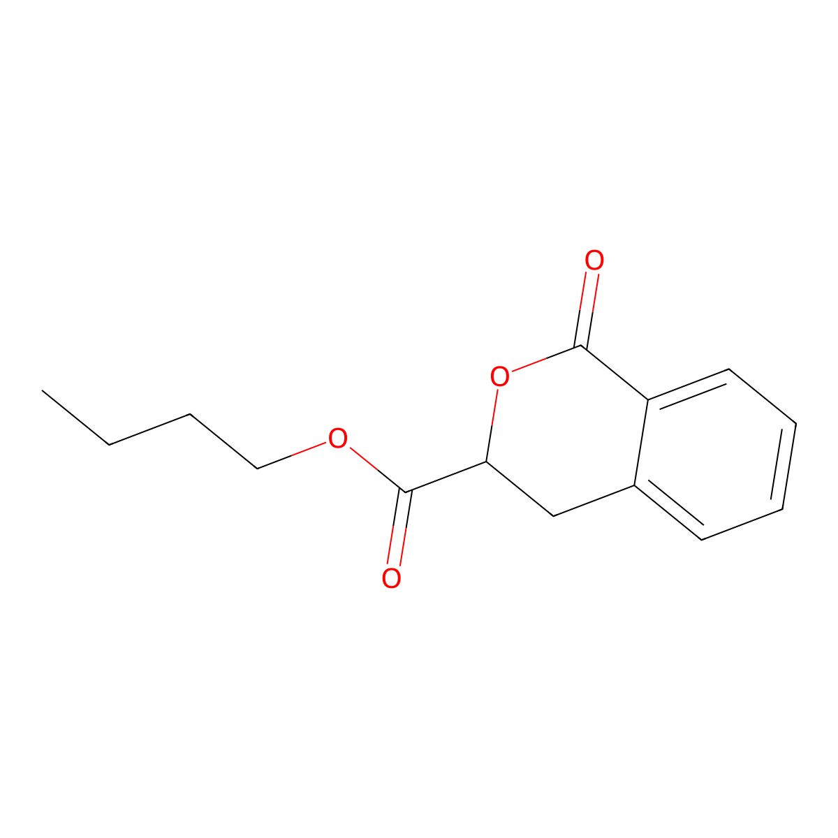 Butyl 1-oxoisochroman-3-carboxylate molecular structure, CAS 499209-44-8