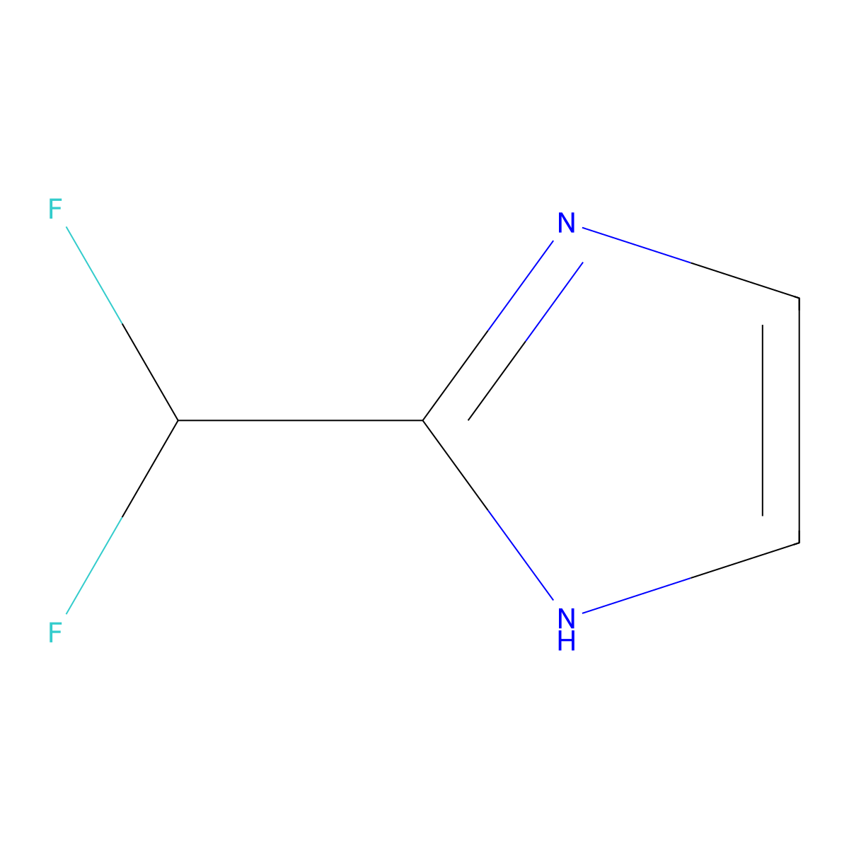 2-(Difluoromethyl)-1H-imidazole molecular structure, CAS 499214-77-6
